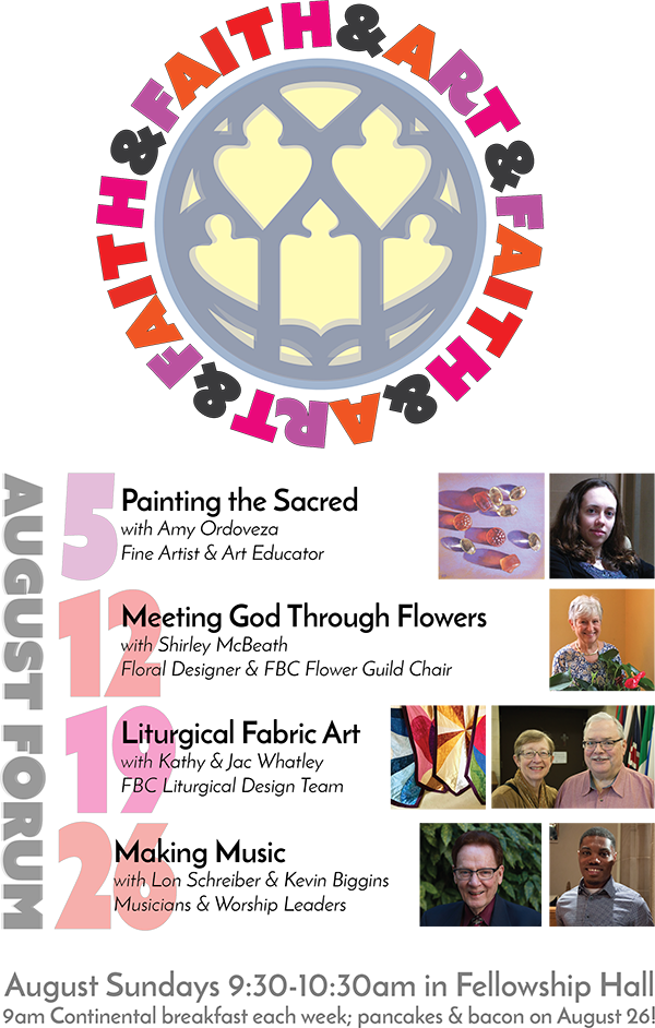 2018 August Forum-v2b Poster Letter - Faith & Art (600x942), Png Download