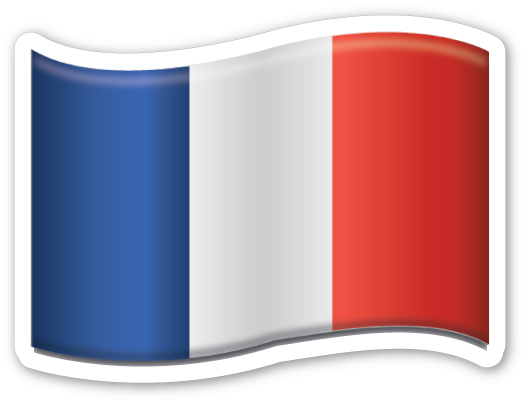 Flag Of France Flag Emoji, Flag Of France, Emoji Stickers, - Bandera De Francia Emoji (525x402), Png Download