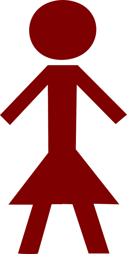 How To Set Use Woman Women Symbol Sign Clipart (300x598), Png Download