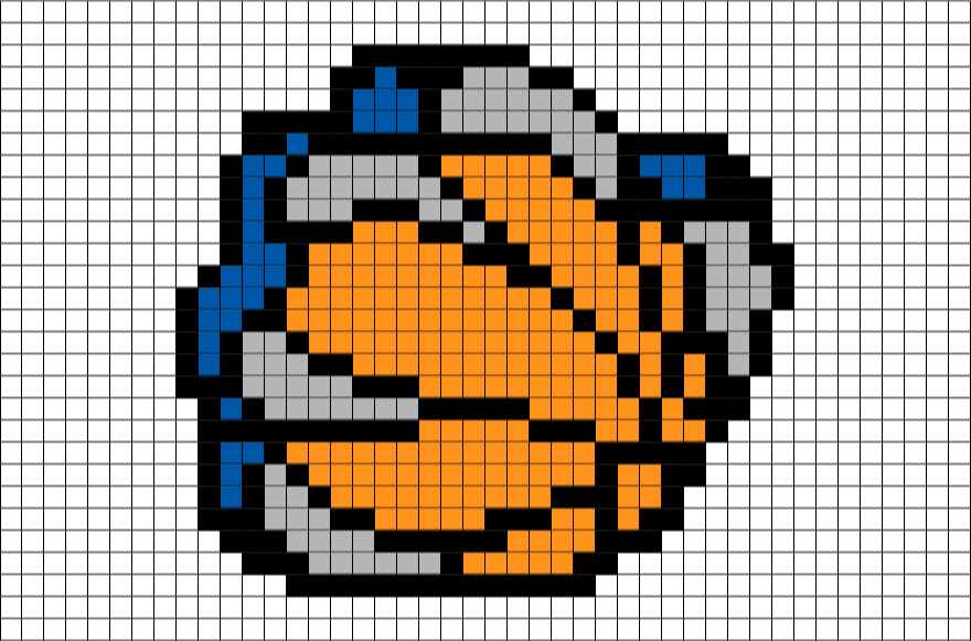 Memphis Grizzlies Pixel Art (880x581), Png Download