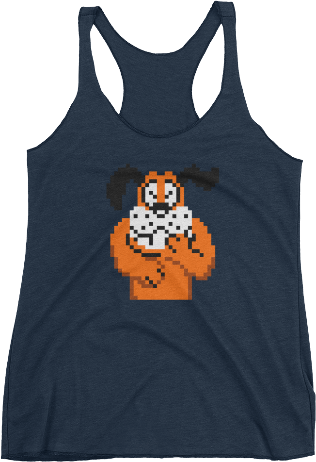 Duck Hunt Dog Laughing Nes Retro Vintage Video Game - Clark And Addison - Wrigley Field - Chicago Cubs - (1000x1000), Png Download