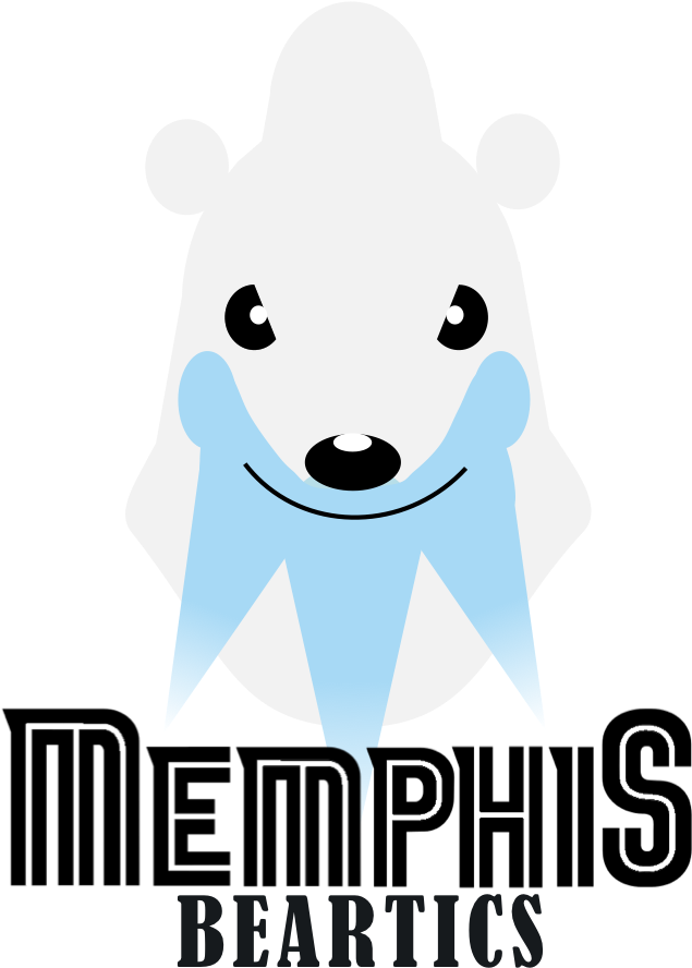 Memphis Beartics Memphis Grizzlies X Beartic - Memphis Grizzlies Halftone Logo Design On Black 2nd-4th (666x911), Png Download