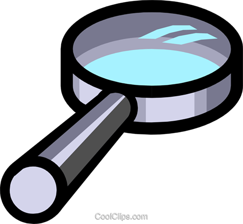 Symbol Of A Magnifying Glass Royalty Free Vector Clip - Dibujos De Instrumentos Opticos (480x443), Png Download