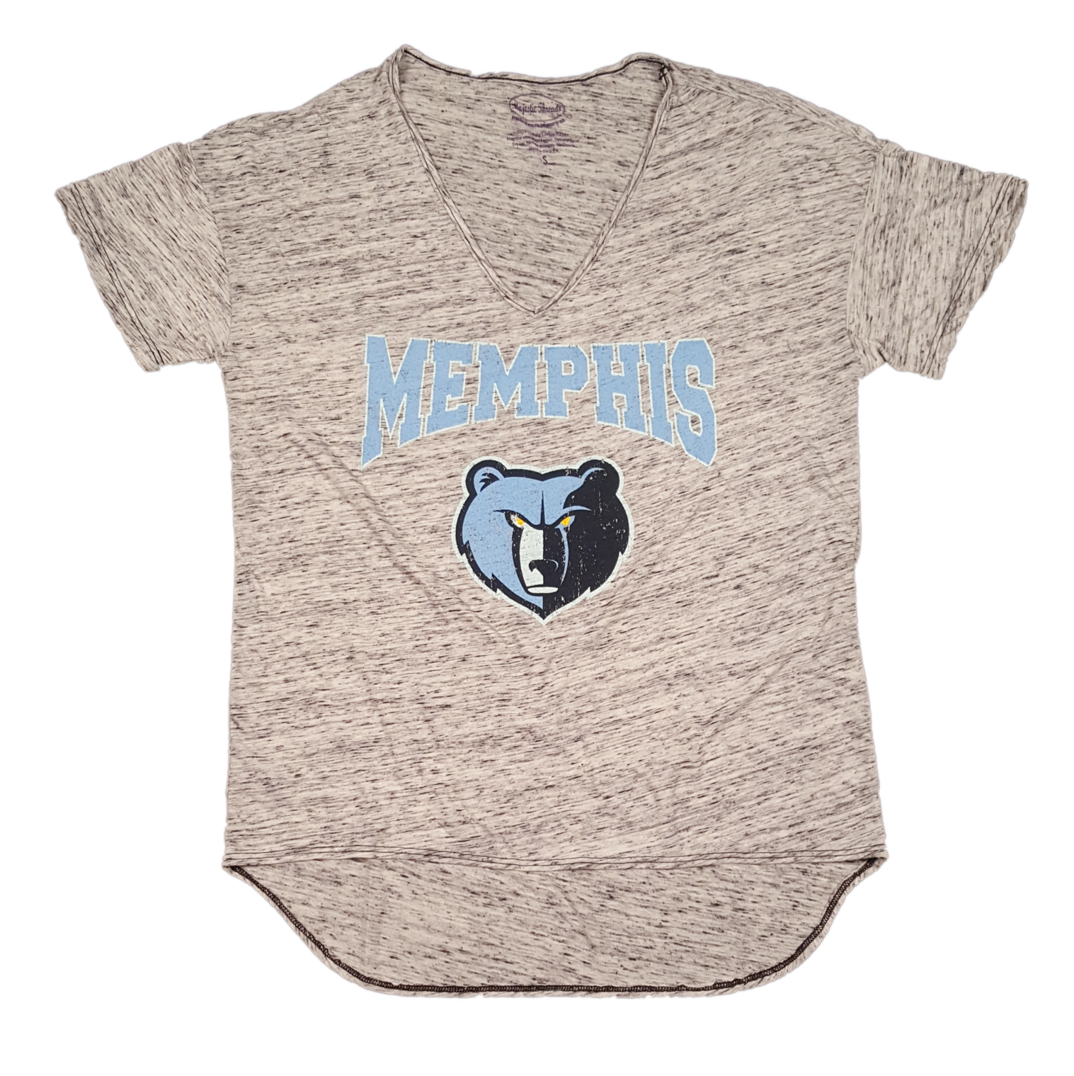 Memphis Grizzlies Women's Oversized Hi Lo Burnout V - Nba Memphis Grizzlies All Pro Baby Bib Asfs (1516x2048), Png Download