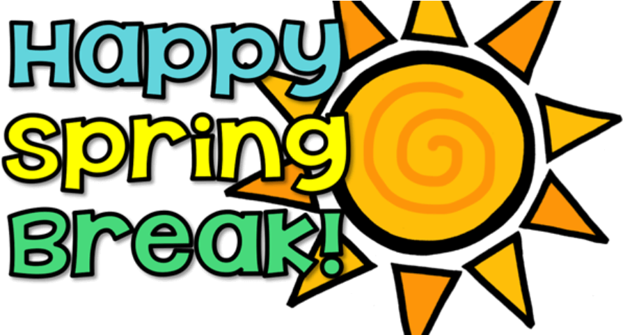 March 19 - March 23 - « - Black And White Spring Break Clip Art (1000x480), Png Download