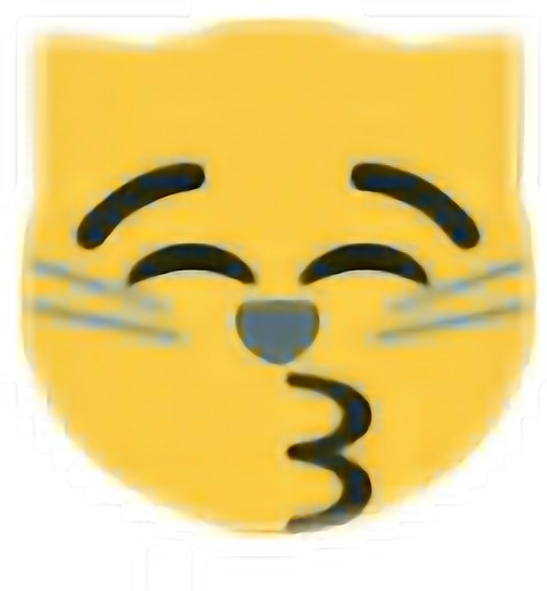 Cat Kiss Kissing Emoji Emojicat Cute Emoji Free Transparent PNG