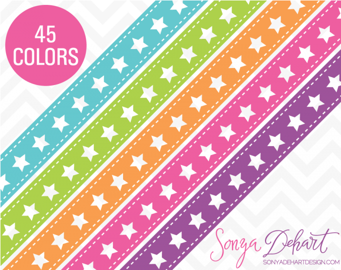 Stars Ribbon (700x700), Png Download