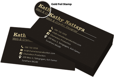 Business Card Printing &amp - Foil Stamping (461x264), Png Download