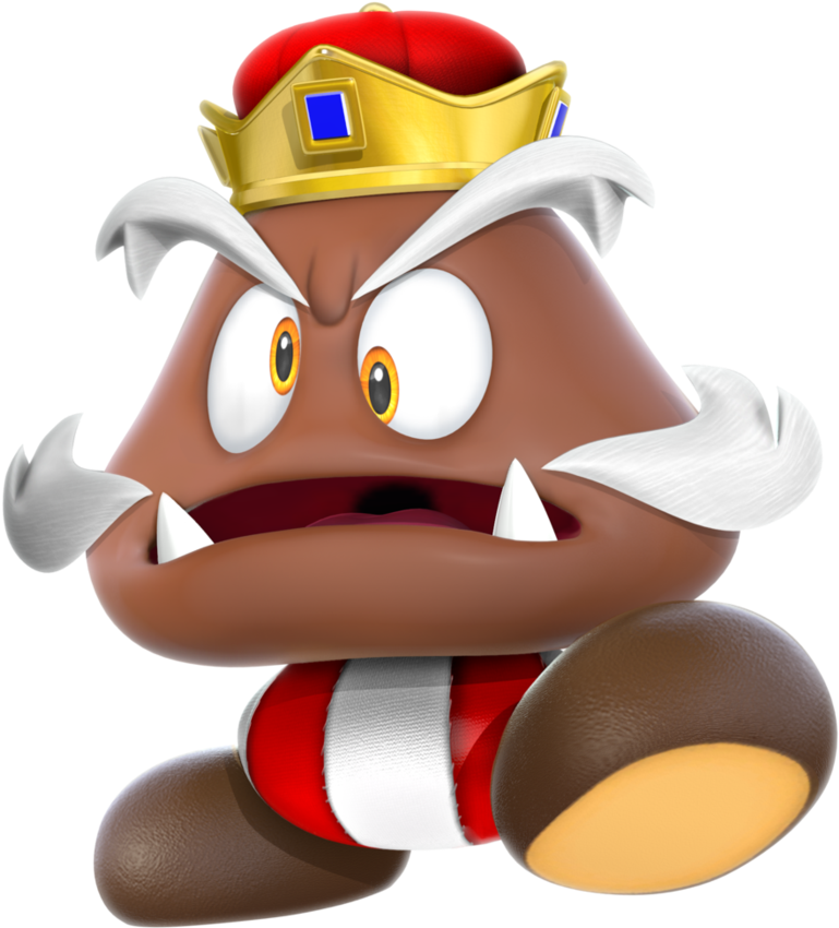 Super Mario King Goomba (894x894), Png Download