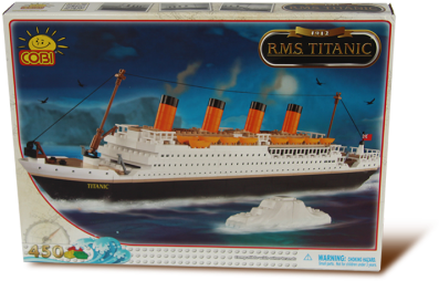 Cobi R - M - S - Titanic Lego Style Model Free Worldwide - Cobi 1913 Rms Titanic, White Star Line, Limited Edition (500x371), Png Download