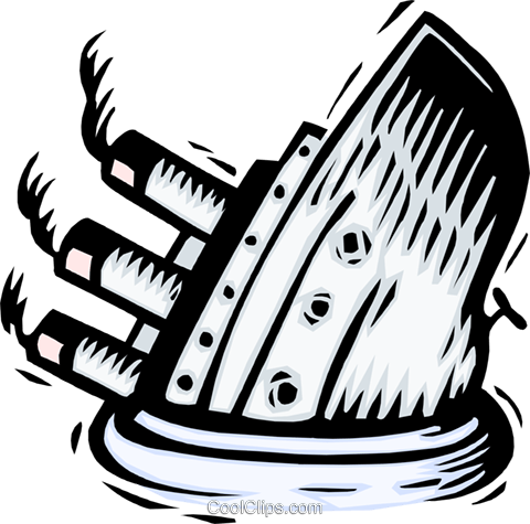 The Titanic Royalty Free Vector Clip Art Illustration - Titanic Clip Art (480x475), Png Download