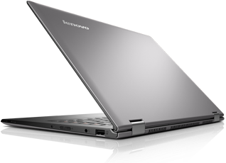 Lenovo Laptop Yoga2 Pro Silver Back - Yoga 2 Pro Silver (400x300), Png Download