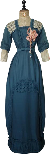 Titanic Era Reception Gown, Antique Gown, Antique Dress, - Fashion (588x588), Png Download