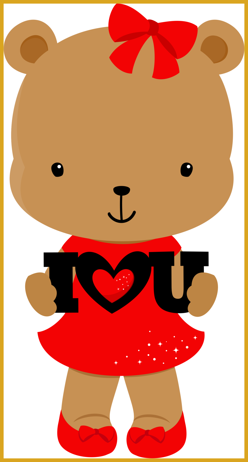 Shocking Red Heart Symbol - Clip Art (1048x1950), Png Download