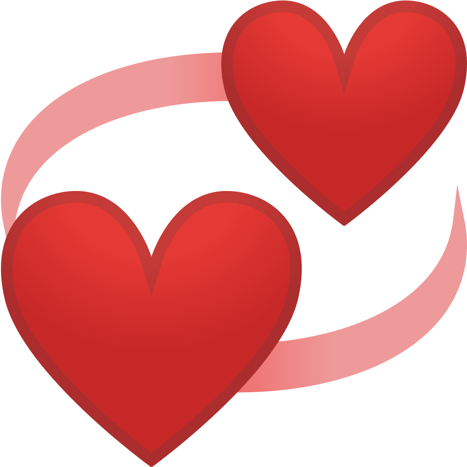 Revolving Hearts Icon Noto Emoji People Family Love - Cuori Emoji (1024x1024), Png Download