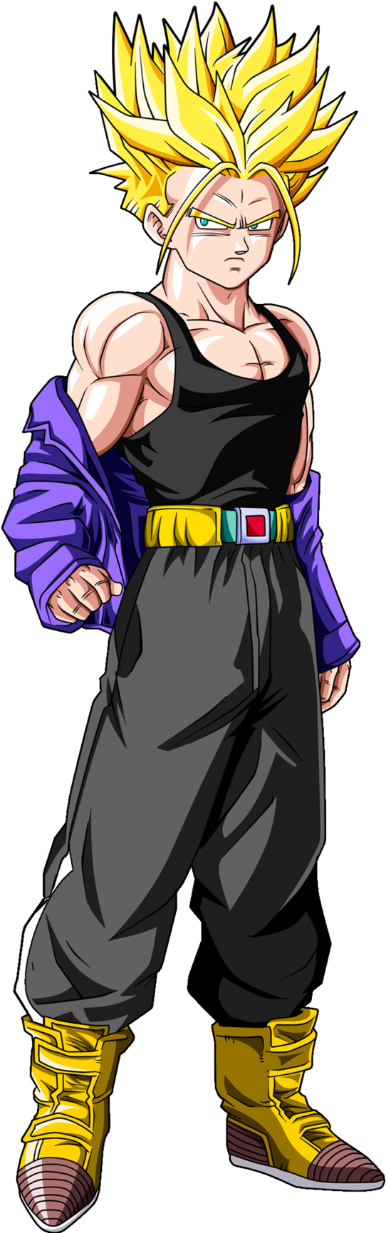 Awesome - Dragon Ball Trunks Ssj (547x1458), Png Download