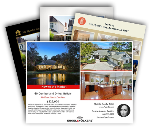 Real Estate Flyer Templates - Real Estate Flyer Png (504x444), Png Download
