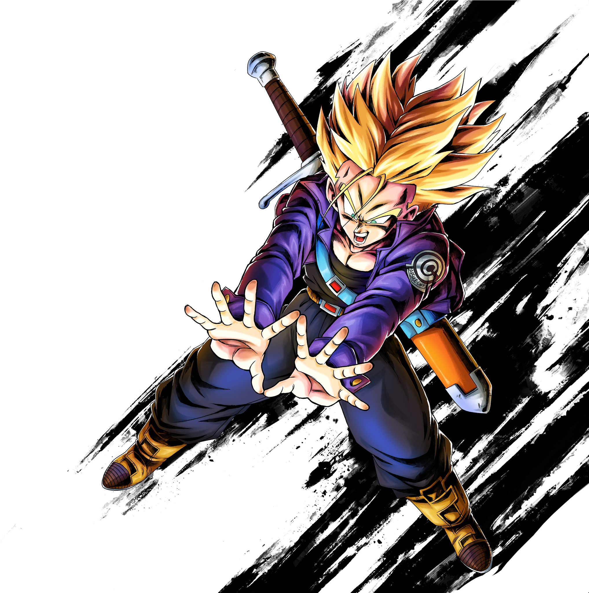 Super Saiyan Trunks (dbl02-02s) (2048x2048), Png Download