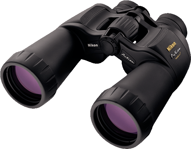 Binocular Png File - Nikon 7247 Action 16x50 Ex Extreme All-terrain Binocular (700x595), Png Download
