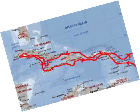 Columbus Second Voyage (490x392), Png Download