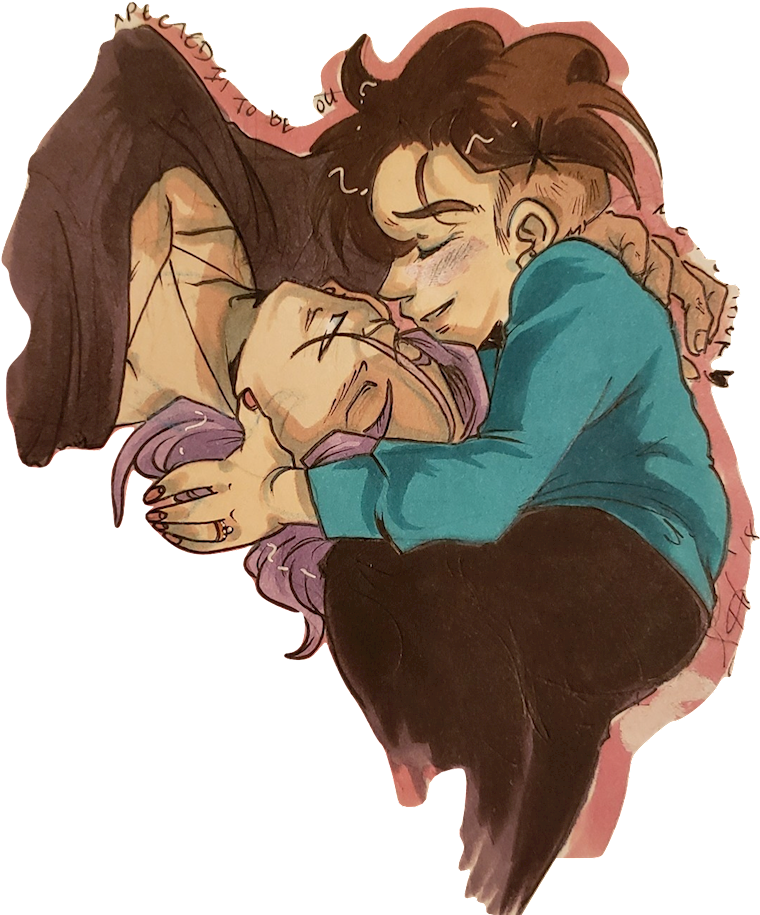 I Never My Self Insert With Future Trunks - Cartoon (800x918), Png Download