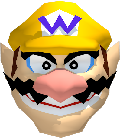 Nintendo Mario Party S - Wario Face Transparent (750x650), Png Download