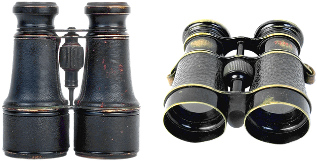 Binoculars Optics Appliance Old See Milita - Custom Binoculars Key Tag (656x340), Png Download