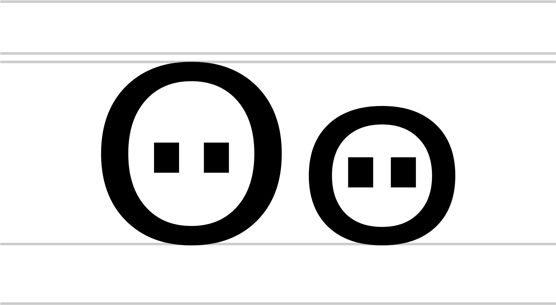 Cyrillic Letter Binocular O - Computer File (1800x1062), Png Download