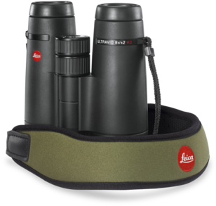 Leica Binocular Carrying Strap Racing Green - Leica Neoprene Binocular Strap (pitch Black) (480x320), Png Download