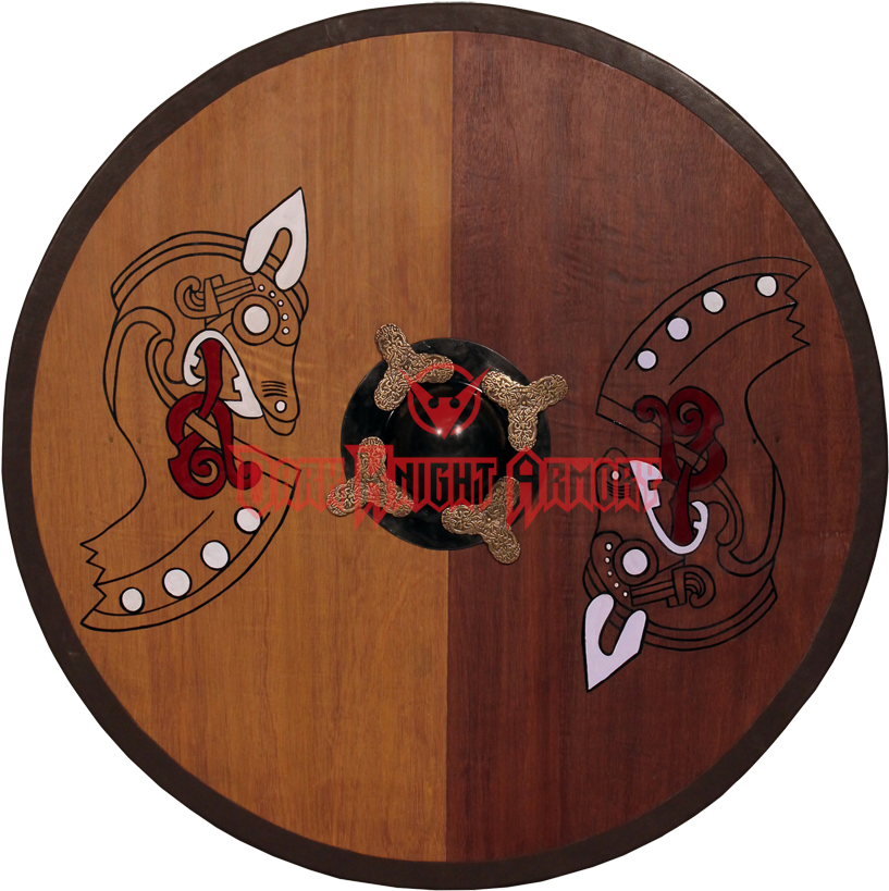 Round Horse Warrior Viking Shield - Viking Shield No Background (850x850), Png Download