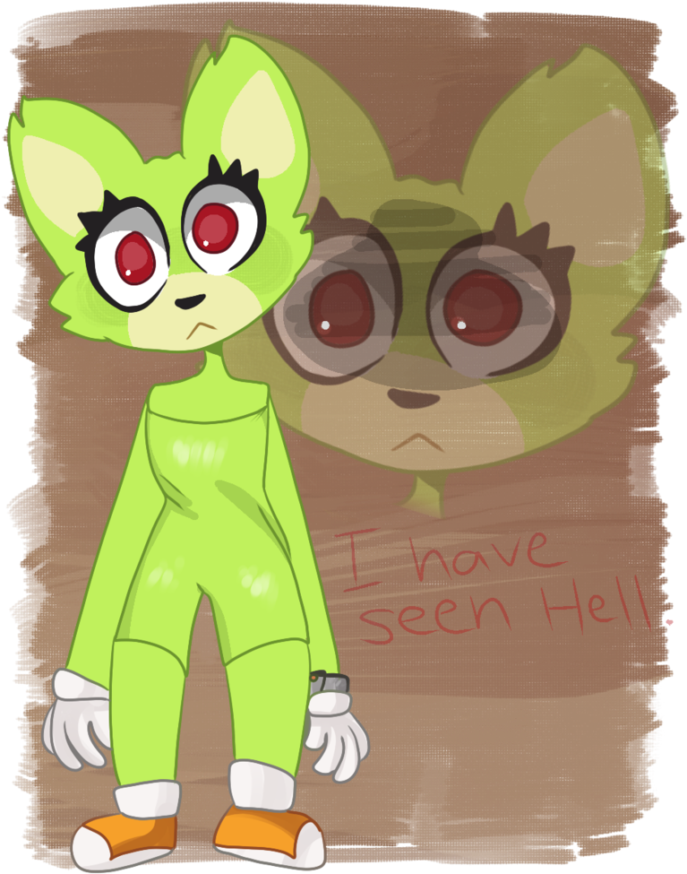 Ve Seen He Sonic Forces Cat Green Mammal Cartoon Vertebrate - Cat (800x1000), Png Download