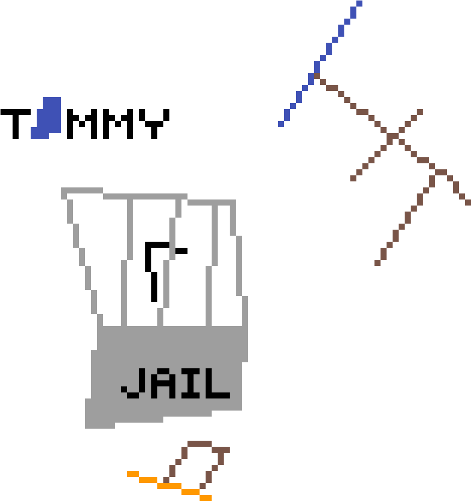 Tommy Inside A Portal And A Portal Gun In Jail - Space Invaders (1200x1200), Png Download