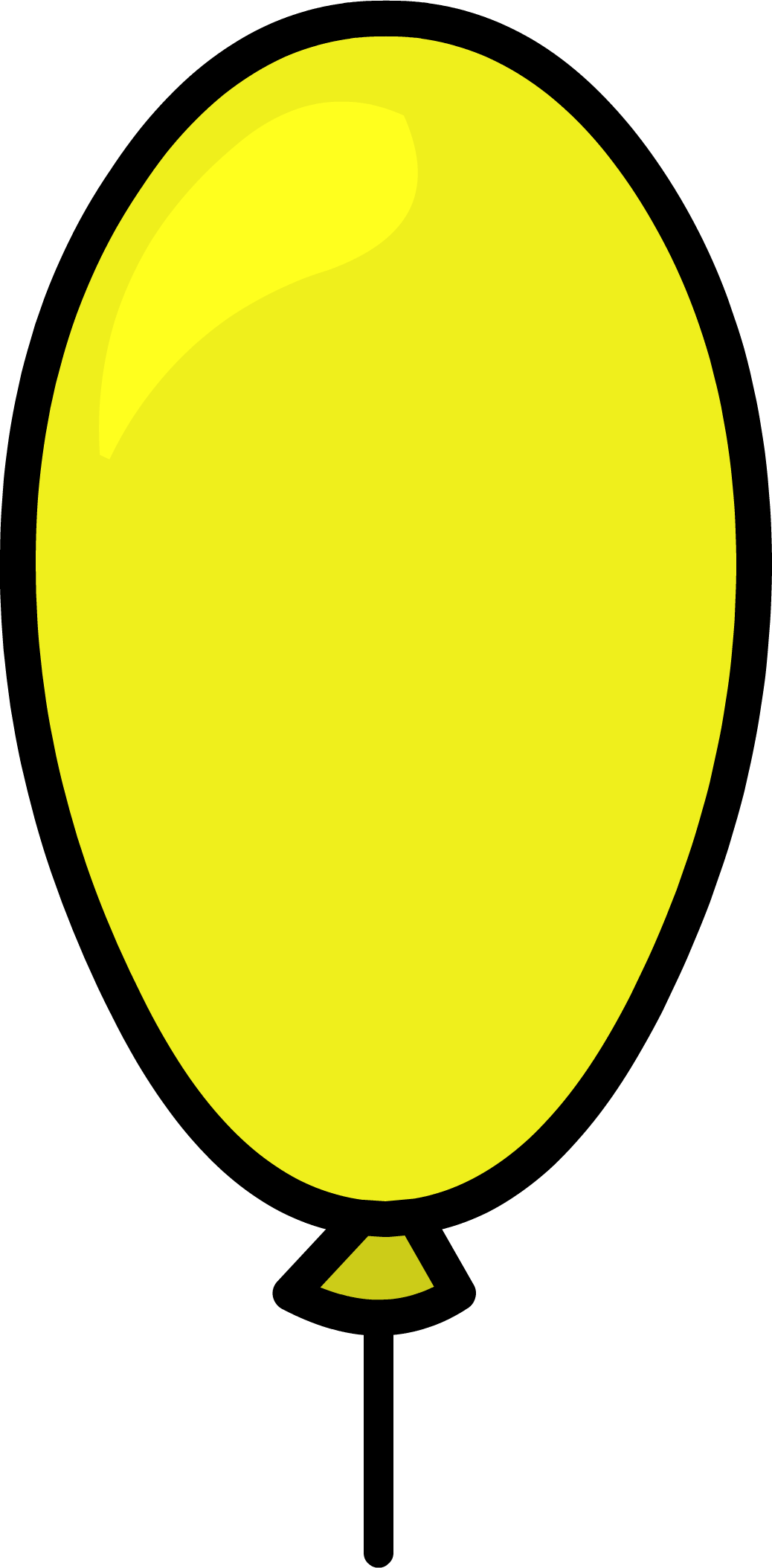 Yellow Balloon - Png - Wiki (1038x2108), Png Download