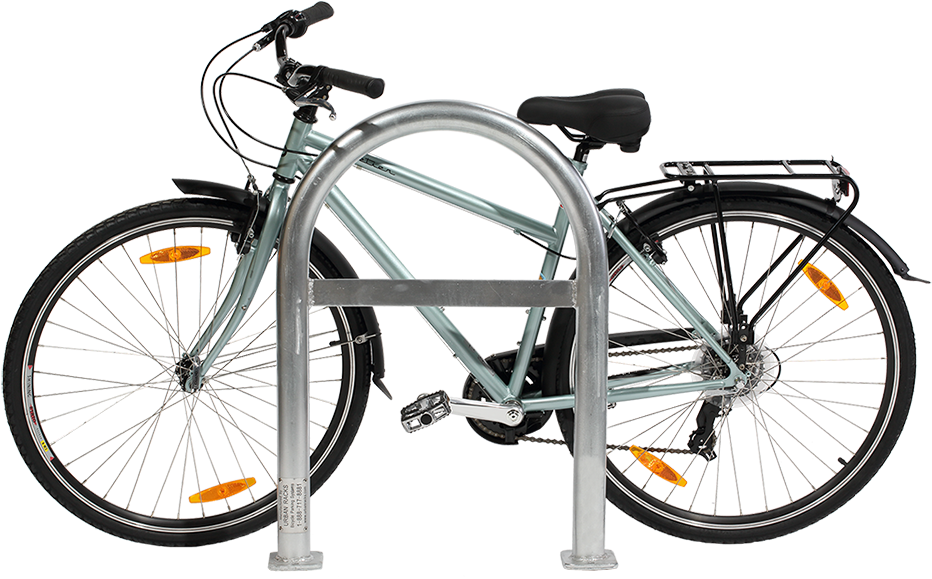 Download Urban Rack Staple Rack Side View - Bicycle Rack Side View PNG ...