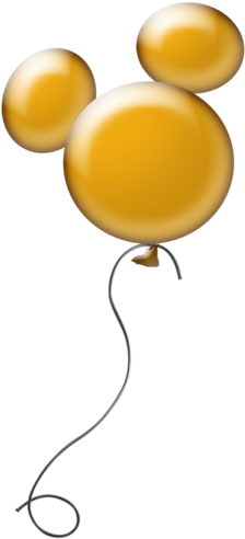 Panama Canal Greenacresgardens Mickeyballoongold - Mickey Balloon Clipart (600x600), Png Download