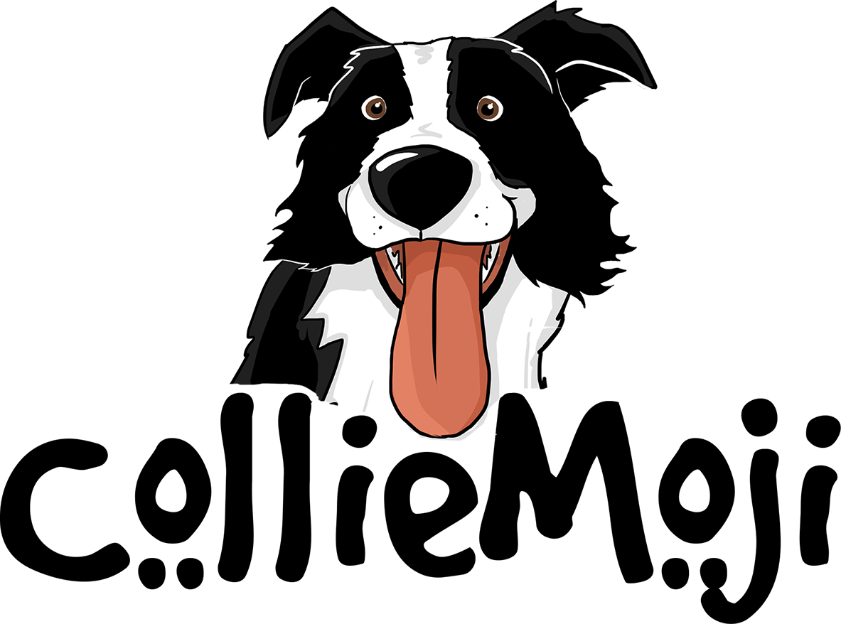 The Official Border Collie Emojis & Stickers - Sticker (1183x878), Png Download