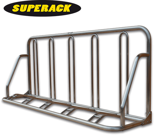 Outdoor Rack To Suit High Volume Bicycle Parking - Stainless Steel Bike Stand (500x436), Png Download
