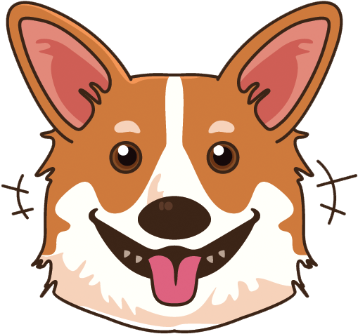 Corgi Emoji & Stickers Messages Sticker-1 - Corgi Emoji (618x618), Png Download