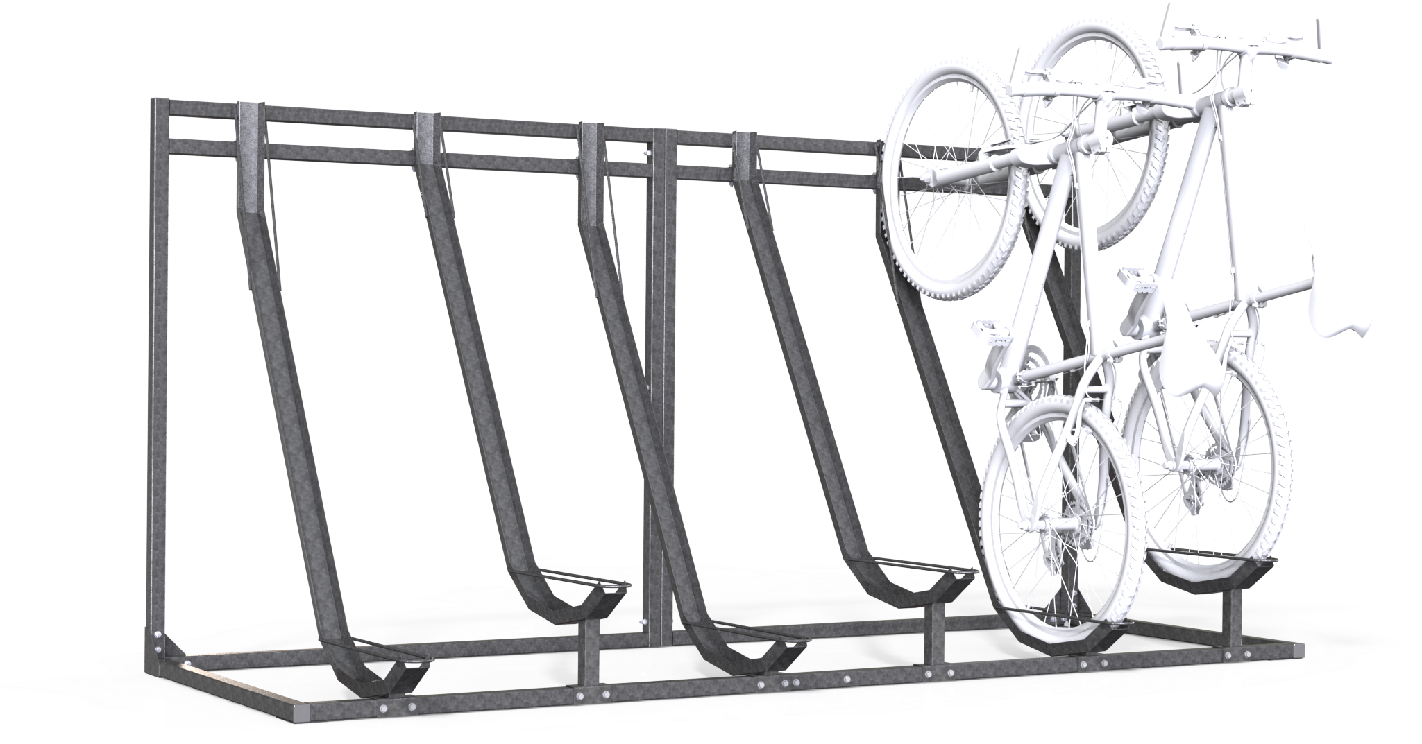 Vertical 6 Bike Rack - Bicycle (2048x1080), Png Download