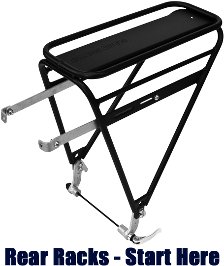 Rear Rack - Old Man Mountain Pioneer Rear Rack - Black (700c) (500x550), Png Download