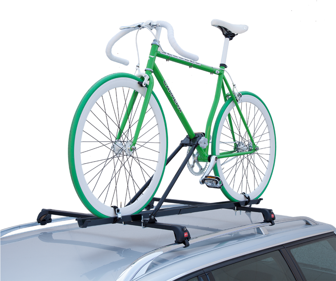 Bici - Portabici In Acciaio Da Tetto Universale Per Barre (1100x1100), Png Download