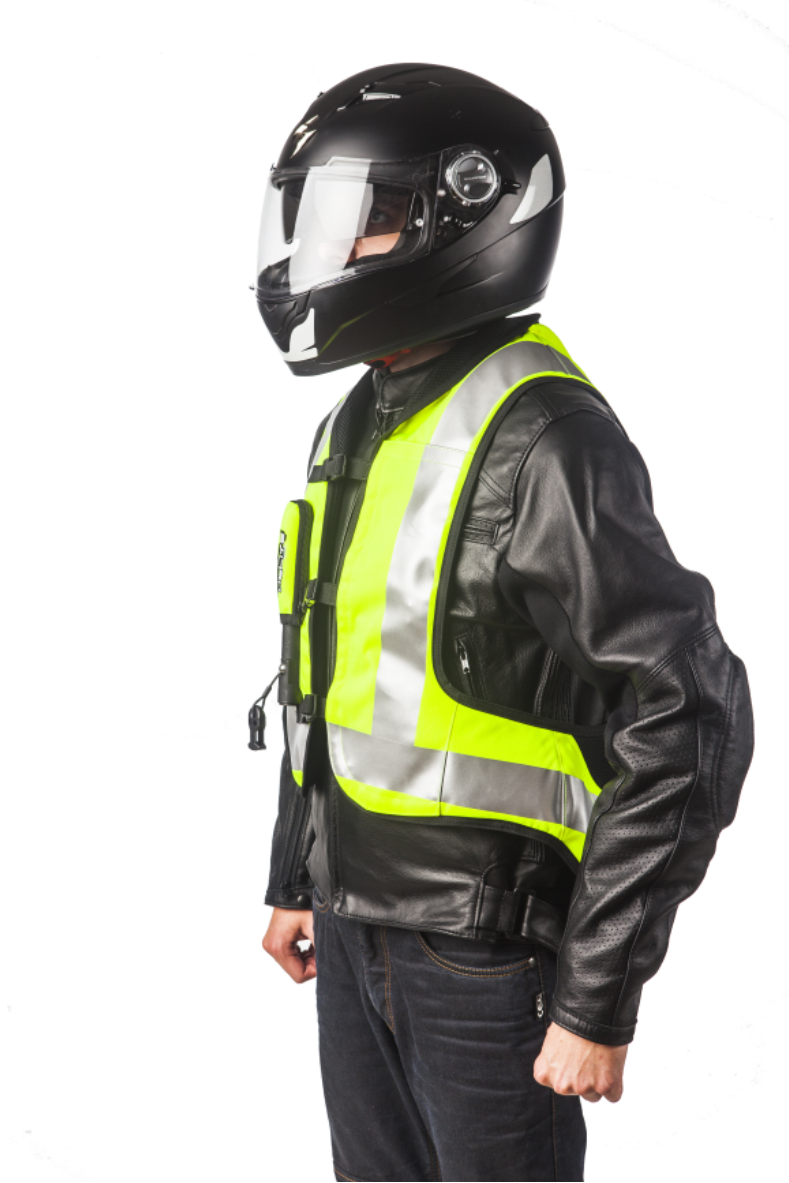 Bike Helmet Png Jacket - Helite Turtle Shell Motorcycle Airbag Vest (789x1183), Png Download