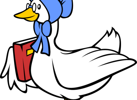 Mother Goose Clipart Free Download Clip Art - Clip Art Mother Goose (480x350), Png Download
