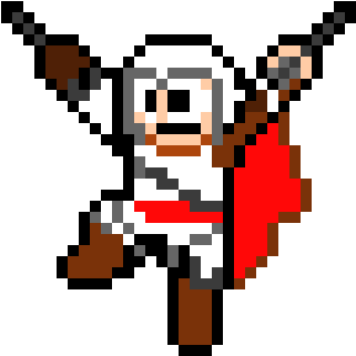Ezio - Pixel Art (580x520), Png Download