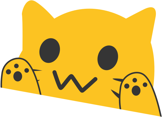 The Blobcat Emoji But Bongocat Style - Emoji (600x600), Png Download