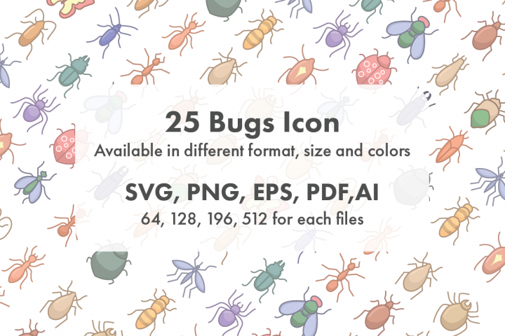 Bugs Icon Set Collection - Icon (720x480), Png Download