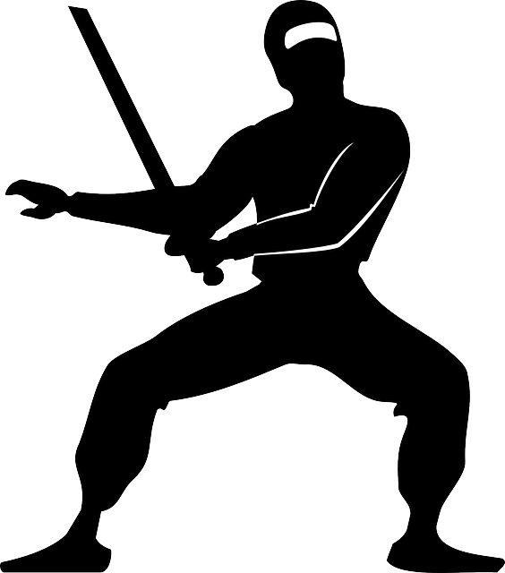 Sword Drawn - Ninja Clipart (564x640), Png Download