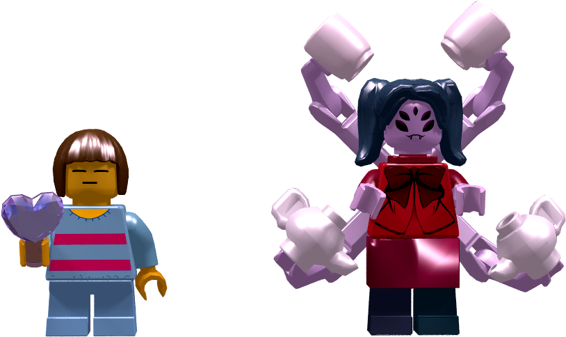 1 / - Lego Undertale Muffet (903x539), Png Download