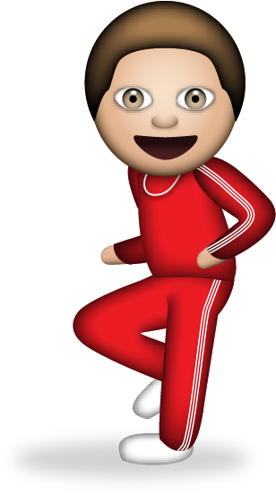 Saturday Night Live - Running Man Dance Emoji (600x600), Png Download