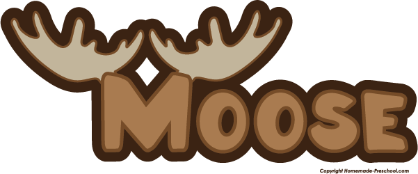Free Deer Moose Clip Art - Moose Antlers Clipart (601x250), Png Download